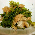 yuika03's cooksnap of when they made 夏♪ひゆ菜（バイアム）とお揚げの炊いたん.