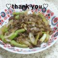 陽翔mam 's cooksnap of when they made ピーマン牛肉玉ねぎの中華炒め.