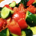 のこのこかのこ's cooksnap of when they made 超簡単☆トマトときゅうりのゴマぽんマリネ.