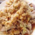 ニャーコ♪'s cooksnap of when they made レンジ蒸し鶏のナッツソースがけ.