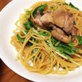 ほりつぎ's cooksnap of when they made ぴりうま！鶏肉と水菜のわさび醤油パスタ.