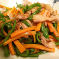 しゃべ子's cooksnap of when they made ★ﾋﾟｰﾏﾝ･きのこと豚肉の中華炒め ★.