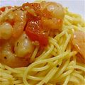 くりさき's cooksnap of when they made えびとトマトの冷製パスタ.
