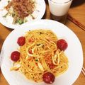 ttttttttto's cooksnap of when they made ミニトマトのフレッシュパスタ♪.