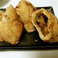 mim3's cooksnap of when they made 水茄子肉味噌の焼きお揚げさん♪.