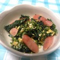 しばっち。's cooksnap of when they made ホウレン草とソーセージの卵炒め.
