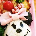 ささとゆゆ's cooksnap of when they made 簡単♥ミニーちゃん弁当.