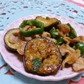 赤い電話's cooksnap of when they made ナスピーマンのにんにく味噌炒めお弁当にも.