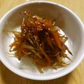 せつみか's cooksnap of when they made うちの定番★きんぴらごぼう.