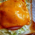 ハートキャンディ's cooksnap of when they made 忙しい朝に！美味しいハムチーズトースト♡.
