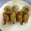 えりんこ♪゛'s cooksnap of when they made オクラとマヨネーズの豚肉巻きフライ.