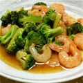 くまぷ～★'s cooksnap of when they made ➏エビとブロッコリーのレモンソース炒め➏.