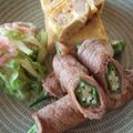カバゴン's cooksnap of when they made 焼肉のタレでオクラの豚巻き.