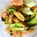 SILK0205's cooksnap of when they made 海老とアスパラ、ヤングコーンの中華炒め.