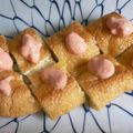きみ子's cooksnap of when they made 一口でパクッ♪油揚げの明太マヨピザ☆.