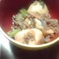 dantemustdie's cooksnap of when they made 里芋と玉ねぎの味噌そぼろ煮.