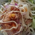 あみ1011's cooksnap of when they made 夏にもってこい！包丁いらずサラダうどん♪.