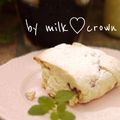 milk＊crown's cooksnap of when they made HMで手軽なシュトーレン風スコーン.