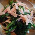 まぽろーん's cooksnap of when they made 春菊とハムの和え物.