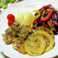 ミルキー苺's cooksnap of when they made 鶏もも肉レモン煮.