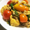 ・まな12・'s cooksnap of when they made プチトマトと卵のうまうま炒め♡.