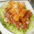 かぼす１２３'s cooksnap of when they made 簡単♪カリカリ豚のみぞれ和え.