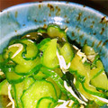ちゃみきゅん's cooksnap of when they made きゅうりとわかめの酢の物.
