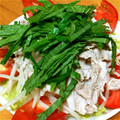 けんちゃんひろちゃん's cooksnap of when they made ヘルシ－なもやしと豚しゃぶのサラダ☆.