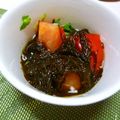 ハートキャンディ's cooksnap of when they made 三つ葉トマトもずく酢のさっぱりサラダ.