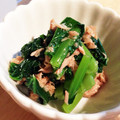 南極はんぞー's cooksnap of when they made 小松菜とツナ缶の和え物.