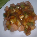 Jock's cooksnap of when they made ＠揚げ鶏のネギカレーソース＠.