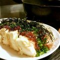 ☆RUN☆'s cooksnap of when they made ✿和風豆腐ｽﾃｰｷ～梅肉ポン酢ﾀﾚ～✿.