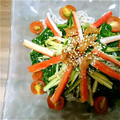 Heidi★'s cooksnap of when they made モロヘイヤとトマトのとろろそば.