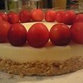 ピスにゃん's cooksnap of when they made 簡単 レアチーズケーキ15㎝型 写真つき.