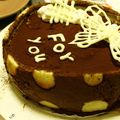 yuya210's cooksnap of when they made ❇チョコandキャラメルのムースケーキ❇.