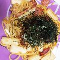 とらあさみ's cooksnap of when they made 簡単ﾗﾝﾁ！めんつゆで和風納豆パスタ★.