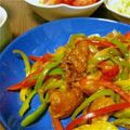 こまちこ。's cooksnap of when they made 鶏唐揚げでピリ辛酢豚風.