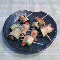 オレンジリング's cooksnap of when they made 舞茸とカニカマのズッキーニ巻き♪天ぷら.
