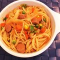 ＊marble＊'s cooksnap of when they made テケトー料理１☆簡単本格ナポリタン.