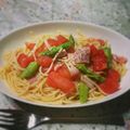 のみのみ。's cooksnap of when they made 暑い日に♪トマトとアスパラの冷製パスタ☆.