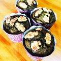 いじゅむ's cooksnap of when they made おからでフンワリ✿抹茶甘栗胡桃マフィン✿.