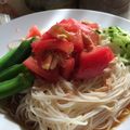 tomita704's cooksnap of when they made 夏に！ごま香り立つツナマヨサラダそうめん.