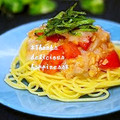 ruruchirin's cooksnap of when they made 簡単！イカ納豆とトマトの和風パスタ☆.
