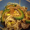 wamiring's cooksnap of when they made ゴーヤと牛肉のコチジャン炒め.