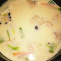 カニーヘン's cooksnap of when they made ☆豚と豆腐と水菜de豆乳鍋風スープ☆.