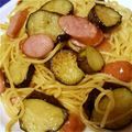 まっしゃん555's cooksnap of when they made なすとしめじとソーセージでパスタ♪.
