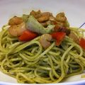 いくおっちゃん's cooksnap of when they made ＊バジルたっぷりジェノベーゼパスタ＊.