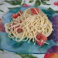ノンタンオンマ's cooksnap of when they made ボール１つで♪トマトとバジルの冷製パスタ.