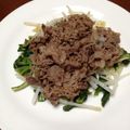 カナリアイエロー's cooksnap of when they made 焼き肉の小松菜添え.