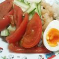 まるもちくん's cooksnap of when they made 冷凍うどんで冷やしきゅうりうどん.